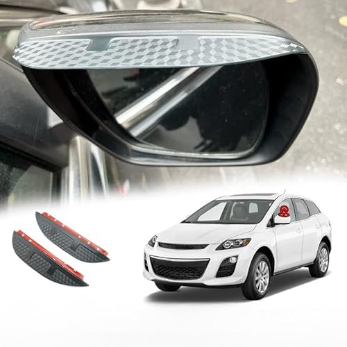WINDABWEISER für Mazda CX-7 MK1-ER 2006-2013+ Rearview Mirror Rain Eyebrow Carbon Fiber Pattern, Windabweiser Autofenster Autofenster Sonnen-& Regenschutz Rauchabweiser WINDABWEISER für Mazda CX-7 MK1-ER 2006-2013+ Rearview Mirror Rain Eyebrow Carbon Fiber Pattern, Windabweiser Autofenster Autofenster Sonnen-& Regenschutz Rauchabweiser von RAINBOW88