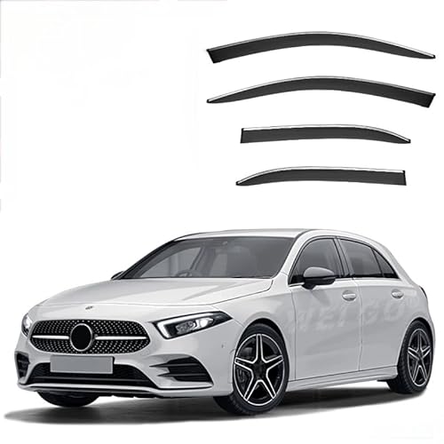 WINDABWEISER für Mercedes-Benz A-Class Hatchback MK4-W177 2019-2022+ with Bright Strip Windows, Windabweiser Autofenster Autofenster Sonnen-& Regenschutz Rauchabweiser WINDABWEISER für Mercedes-Benz A-Class Hatchback MK4-W177 2019-2022+ with Bright Strip Windows, Windabweiser Autofenster Autofenster Sonnen-& Regenschutz Rauchabweiser von RAINBOW88