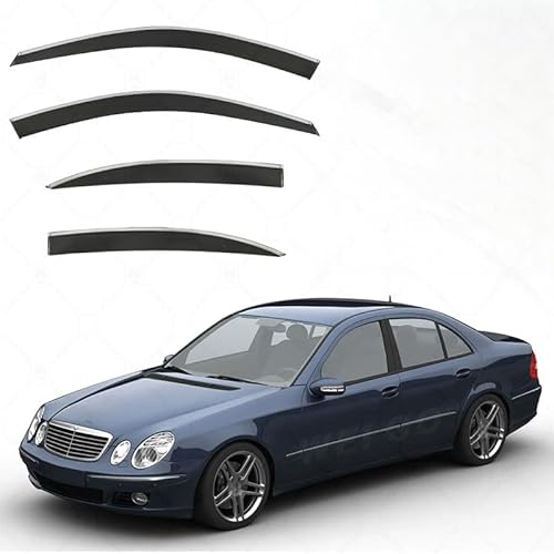 WINDABWEISER für Mercedes-Benz E-Class MK3-W211 2003-2008 Silver Bright Window Short Axle, Windabweiser Autofenster Autofenster Sonnen-& Regenschutz Rauchabweiser WINDABWEISER für Mercedes-Benz E-Class MK3-W211 2003-2008 Silver Bright Window Short Axle, Windabweiser Autofenster Autofenster Sonnen-& Regenschutz Rauchabweiser von RAINBOW88