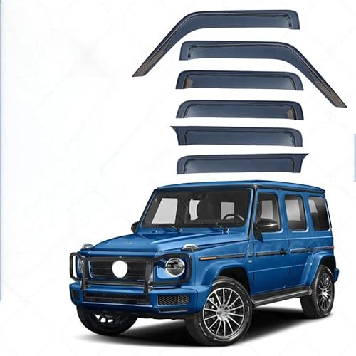 WINDABWEISER für Mercedes Benz G-Class MK2-W463-2 2019+ No Bright Strip Window 6PCS, Windabweiser Autofenster Autofenster Sonnen-& Regenschutz Rauchabweiser WINDABWEISER für Mercedes Benz G-Class MK2-W463-2 2019+ No Bright Strip Window 6PCS, Windabweiser Autofenster Autofenster Sonnen-& Regenschutz Rauchabweiser von RAINBOW88