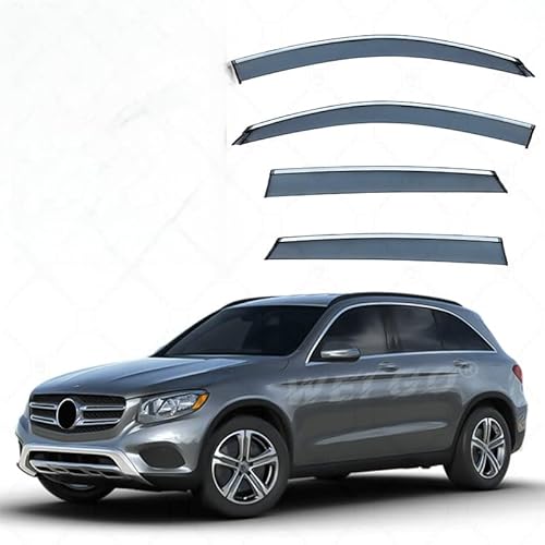 WINDABWEISER für Mercedes-Benz GLC-Class MK1-X253 2016-2021 Silver Bright Window Strips, Windabweiser Autofenster Autofenster Sonnen-& Regenschutz Rauchabweiser WINDABWEISER für Mercedes-Benz GLC-Class MK1-X253 2016-2021 Silver Bright Window Strips, Windabweiser Autofenster Autofenster Sonnen-& Regenschutz Rauchabweiser von RAINBOW88