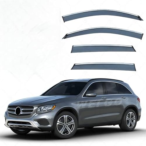 WINDABWEISER für Mercedes-Benz GLC-Class MK1-X253 2016-2021 Silver Bright Window Strips, Windabweiser Autofenster Autofenster Sonnen-& Regenschutz Rauchabweiser WINDABWEISER für Mercedes-Benz GLC-Class MK1-X253 2016-2021 Silver Bright Window Strips, Windabweiser Autofenster Autofenster Sonnen-& Regenschutz Rauchabweiser von RAINBOW88