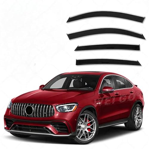 WINDABWEISER für Mercedes-Benz GLC Coupe MK1-C253 2016-2021 with Bright Strip Windows, Windabweiser Autofenster Autofenster Sonnen-& Regenschutz Rauchabweiser WINDABWEISER für Mercedes-Benz GLC Coupe MK1-C253 2016-2021 with Bright Strip Windows, Windabweiser Autofenster Autofenster Sonnen-& Regenschutz Rauchabweiser von RAINBOW88