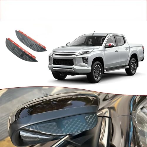 WINDABWEISER für Mitsubishi L200 MK5/KJ/KK/KL 2015-2022 Rearview Mirror Rain Eyebrow Carbon Fiber Texture, Windabweiser Autofenster Autofenster Sonnen-& Regenschutz Rauchabweiser WINDABWEISER für Mitsubishi L200 MK5/KJ/KK/KL 2015-2022 Rearview Mirror Rain Eyebrow Carbon Fiber Texture, Windabweiser Autofenster Autofenster Sonnen-& Regenschutz Rauchabweiser von RAINBOW88