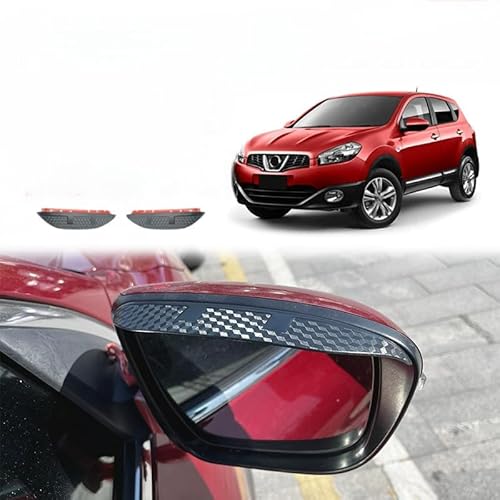 WINDABWEISER für Nissan Dualis MK1-J10 2006-2013 Rearview Mirror Eyebrow Carbon Fiber Texture, Windabweiser Autofenster Autofenster Sonnen-& Regenschutz Rauchabweiser WINDABWEISER für Nissan Dualis MK1-J10 2006-2013 Rearview Mirror Eyebrow Carbon Fiber Texture, Windabweiser Autofenster Autofenster Sonnen-& Regenschutz Rauchabweiser von RAINBOW88
