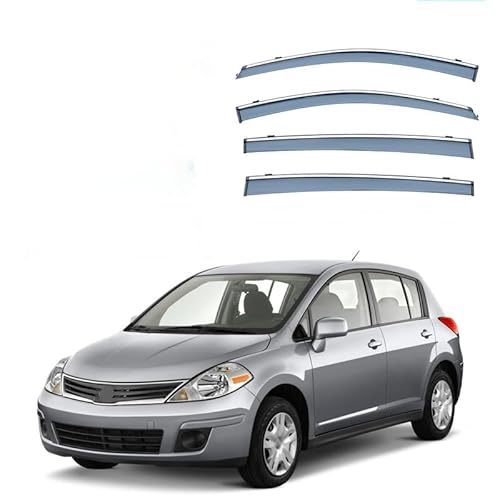 WINDABWEISER für Nissan Versa Hatchback MK1-C11 2006–2012 Silver Strip Window Rain Shield, Windabweiser Autofenster Autofenster Sonnen-& Regenschutz Rauchabweiser WINDABWEISER für Nissan Versa Hatchback MK1-C11 2006–2012 Silver Strip Window Rain Shield, Windabweiser Autofenster Autofenster Sonnen-& Regenschutz Rauchabweiser von RAINBOW88
