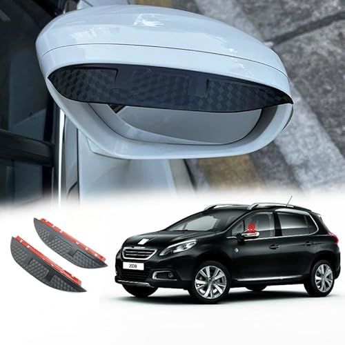 WINDABWEISER für Peugeot 2008 MK1-A94 2014-2019 Rearview Mirror Rain Eyebrow Carbon Fiber Pattern, Windabweiser Autofenster Autofenster Sonnen-& Regenschutz Rauchabweiser WINDABWEISER für Peugeot 2008 MK1-A94 2014-2019 Rearview Mirror Rain Eyebrow Carbon Fiber Pattern, Windabweiser Autofenster Autofenster Sonnen-& Regenschutz Rauchabweiser von RAINBOW88