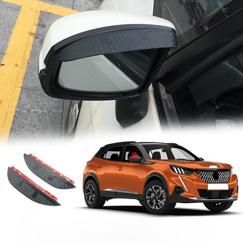 WINDABWEISER für Peugeot 2008 MK2-P24 2020+ Rearview Mirror Rain Eyebrow Carbon Fiber Pattern, Windabweiser Autofenster Autofenster Sonnen-& Regenschutz Rauchabweiser WINDABWEISER für Peugeot 2008 MK2-P24 2020+ Rearview Mirror Rain Eyebrow Carbon Fiber Pattern, Windabweiser Autofenster Autofenster Sonnen-& Regenschutz Rauchabweiser von RAINBOW88