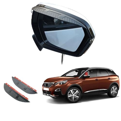 WINDABWEISER für Peugeot 3008 MK2-P84 2017-2023 Rearview Mirror Rain Eyebrow Carbon Fiber Pattern, Windabweiser Autofenster Autofenster Sonnen-& Regenschutz Rauchabweiser WINDABWEISER für Peugeot 3008 MK2-P84 2017-2023 Rearview Mirror Rain Eyebrow Carbon Fiber Pattern, Windabweiser Autofenster Autofenster Sonnen-& Regenschutz Rauchabweiser von RAINBOW88