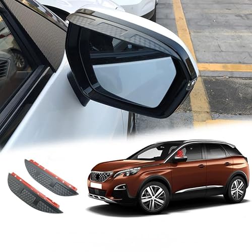 WINDABWEISER für Peugeot 3008 MK2-P84 2017-2023 Rearview Mirror Rain Eyebrow Carbon Fiber Pattern, Windabweiser Autofenster Autofenster Sonnen-& Regenschutz Rauchabweiser WINDABWEISER für Peugeot 3008 MK2-P84 2017-2023 Rearview Mirror Rain Eyebrow Carbon Fiber Pattern, Windabweiser Autofenster Autofenster Sonnen-& Regenschutz Rauchabweiser von RAINBOW88