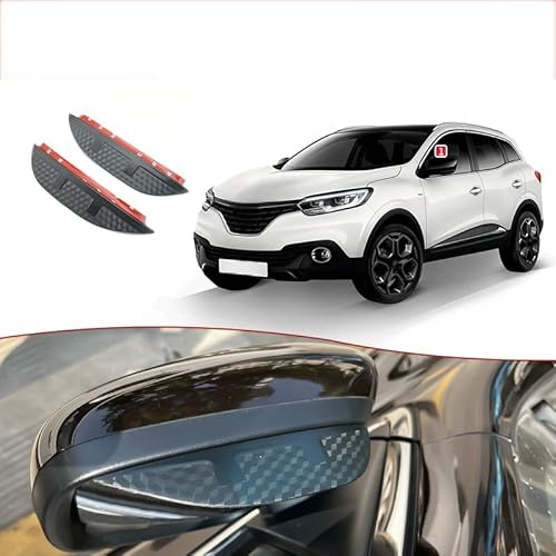 WINDABWEISER für Renault Kadjar MK1 2016-2022+ Rearview Mirror Rain Eyebrow Carbon Fiber Pattern, Windabweiser Autofenster Autofenster Sonnen-& Regenschutz Rauchabweiser WINDABWEISER für Renault Kadjar MK1 2016-2022+ Rearview Mirror Rain Eyebrow Carbon Fiber Pattern, Windabweiser Autofenster Autofenster Sonnen-& Regenschutz Rauchabweiser von RAINBOW88
