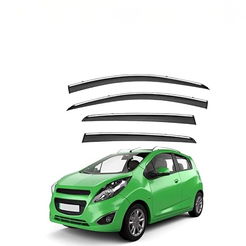WINDABWEISER für Spark MK3-M300 2010-2015 Bright Strip Window Rain Shield, Windabweiser Autofenster Autofenster Sonnen-& Regenschutz Rauchabweiser von RAINBOW88