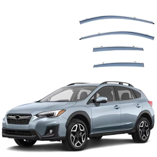 WINDABWEISER für Subaru Crosstrek MK2-GT 2018-2023 Silver Bright Window Strips, Windabweiser Autofenster Autofenster Sonnen-& Regenschutz Rauchabweiser WINDABWEISER für Subaru Crosstrek MK2-GT 2018-2023 Silver Bright Window Strips, Windabweiser Autofenster Autofenster Sonnen-& Regenschutz Rauchabweiser von RAINBOW88