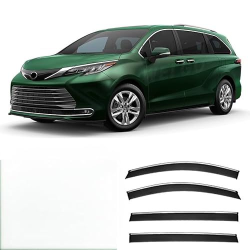 WINDABWEISER für Toyota Grevia MK4-XL40 2022+ Silver Bright Strip Window Rain Shield 4PCS, Windabweiser Autofenster Autofenster Sonnen-& Regenschutz Rauchabweiser WINDABWEISER für Toyota Grevia MK4-XL40 2022+ Silver Bright Strip Window Rain Shield 4PCS, Windabweiser Autofenster Autofenster Sonnen-& Regenschutz Rauchabweiser von RAINBOW88