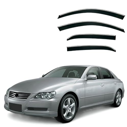 WINDABWEISER für Toyota Mark X MK1-X120 2004-2008 Silver Strip Window Rain Shield, Windabweiser Autofenster Autofenster Sonnen-& Regenschutz Rauchabweiser WINDABWEISER für Toyota Mark X MK1-X120 2004-2008 Silver Strip Window Rain Shield, Windabweiser Autofenster Autofenster Sonnen-& Regenschutz Rauchabweiser von RAINBOW88