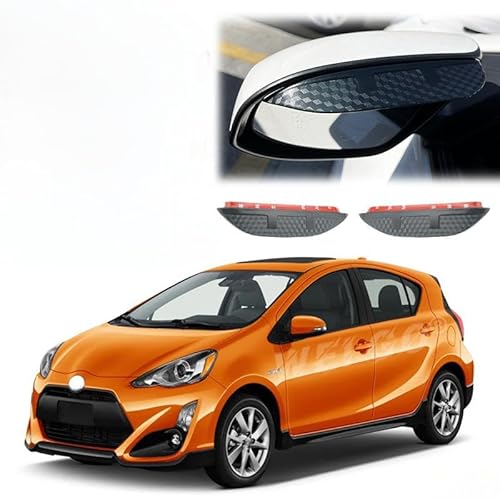 WINDABWEISER für Toyota Prius C/Prius C MK1-NHP10 2011-2021 Rearview Mirror Rain Eyebrow Carbon Fiber Texture, Windabweiser Autofenster Autofenster Sonnen-& Regenschutz Rauchabweiser WINDABWEISER für Toyota Prius C/Prius C MK1-NHP10 2011-2021 Rearview Mirror Rain Eyebrow Carbon Fiber Texture, Windabweiser Autofenster Autofenster Sonnen-& Regenschutz Rauchabweiser von RAINBOW88