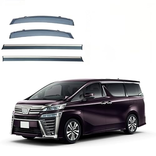 WINDABWEISER für Vellfire MK3-AH30 2015-2023 Rear Two-Piece Rain Shield with Bright Strips, Windabweiser Autofenster Autofenster Sonnen-& Regenschutz Rauchabweiser WINDABWEISER für Vellfire MK3-AH30 2015-2023 Rear Two-Piece Rain Shield with Bright Strips, Windabweiser Autofenster Autofenster Sonnen-& Regenschutz Rauchabweiser von RAINBOW88