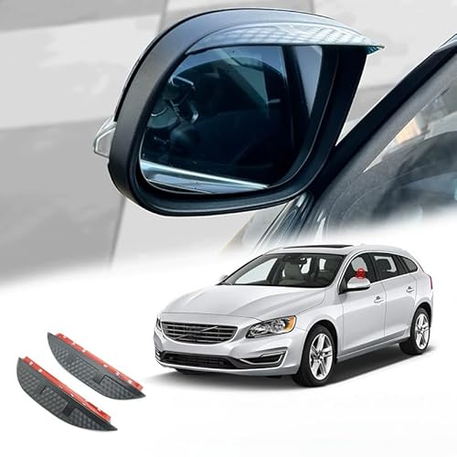 WINDABWEISER für Volvo V60 MK1 2011-2017 Rearview Mirror Rain Eyebrow Carbon Fiber Pattern, Windabweiser Autofenster Autofenster Sonnen-& Regenschutz Rauchabweiser WINDABWEISER für Volvo V60 MK1 2011-2017 Rearview Mirror Rain Eyebrow Carbon Fiber Pattern, Windabweiser Autofenster Autofenster Sonnen-& Regenschutz Rauchabweiser von RAINBOW88