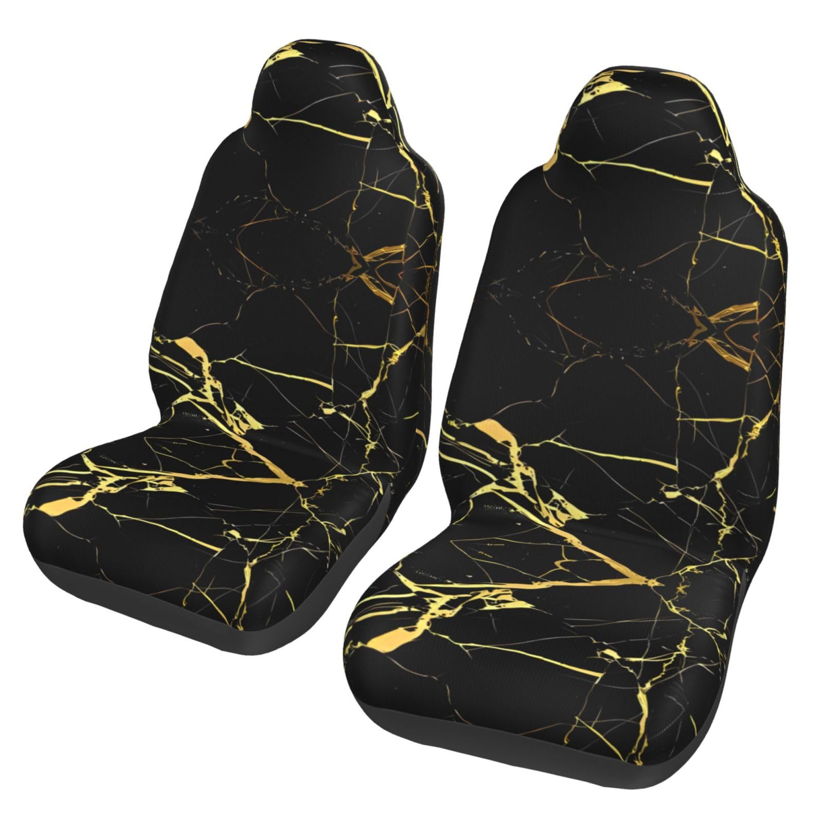 RAIZHE 3D-Autositzbezüge, flexibel, für alte Autositze, Renovierung, für Autos, SUVs, LKWs, Autositzbezüge, Schwarz / Gold, 2 Stück RAIZHE 3D-Autositzbezüge, flexibel, für alte Autositze, Renovierung, für Autos, SUVs, LKWs, Autositzbezüge, Schwarz / Gold, 2 Stück von RAIZHE