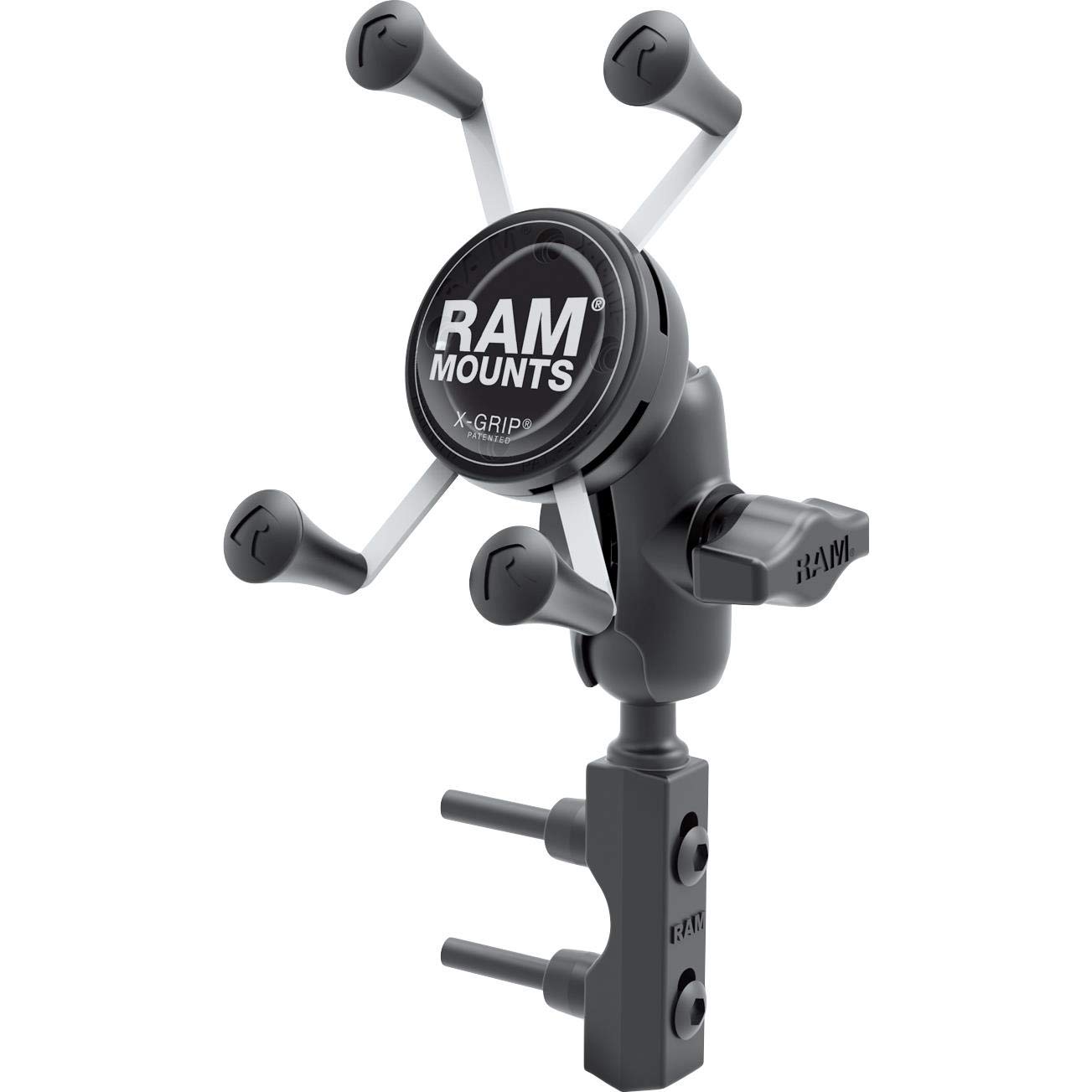 Ram Mounts Motorrad-Navigationsgeräthalterung X-Grip® Kit mit Klemmstück/-schelle RAM-B-174-A-UN7U, Unisex, Multipurpose, Ganzjährig, schwarz von RAM MOUNTS