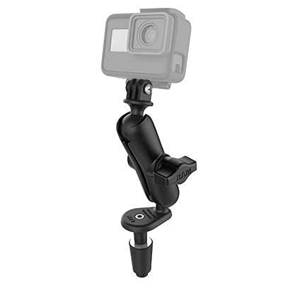 Ram Mounts UNPKD RAM STEM Mount GO PRO Motorcycle Fork Stem Mount, RAM-B-176-GOP1U (Motorcycle Fork Stem Mount with Universal Action Camera Adapter, Camera, Active Holder, Motorcycle, Black) von Ram-Mount