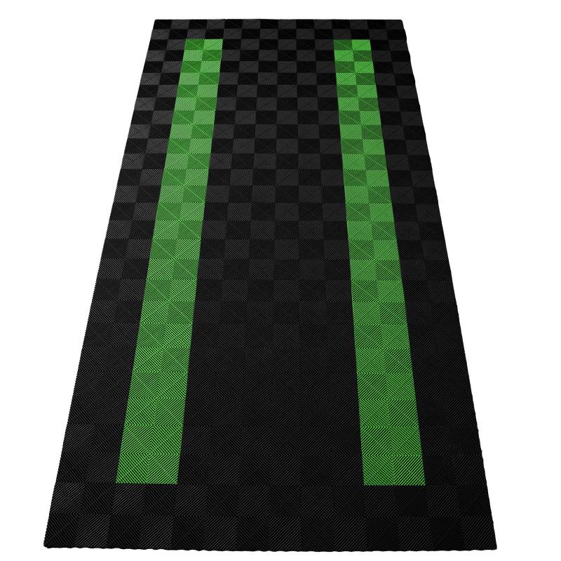 RAMROXX Performance Bodenfliesen Garagenboden Floor 2,8mx5,6m Schwarz Hellgrün 4 von RAMROXX