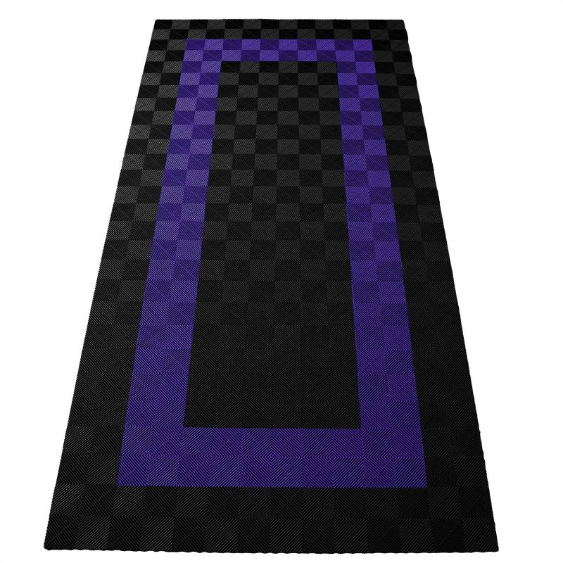 RAMROXX Performance Bodenfliesen Garagenboden Floor 2,8mx5,6m Schwarz Violett 3 von RAMROXX