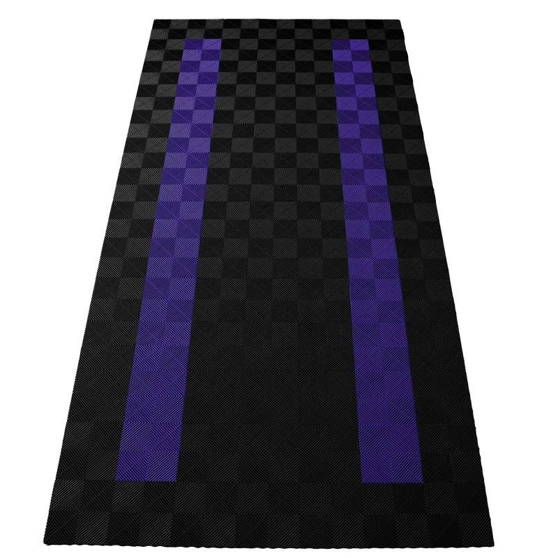 RAMROXX Performance Bodenfliesen Garagenboden Floor 2,8mx5,6m Schwarz Violett 4 von RAMROXX