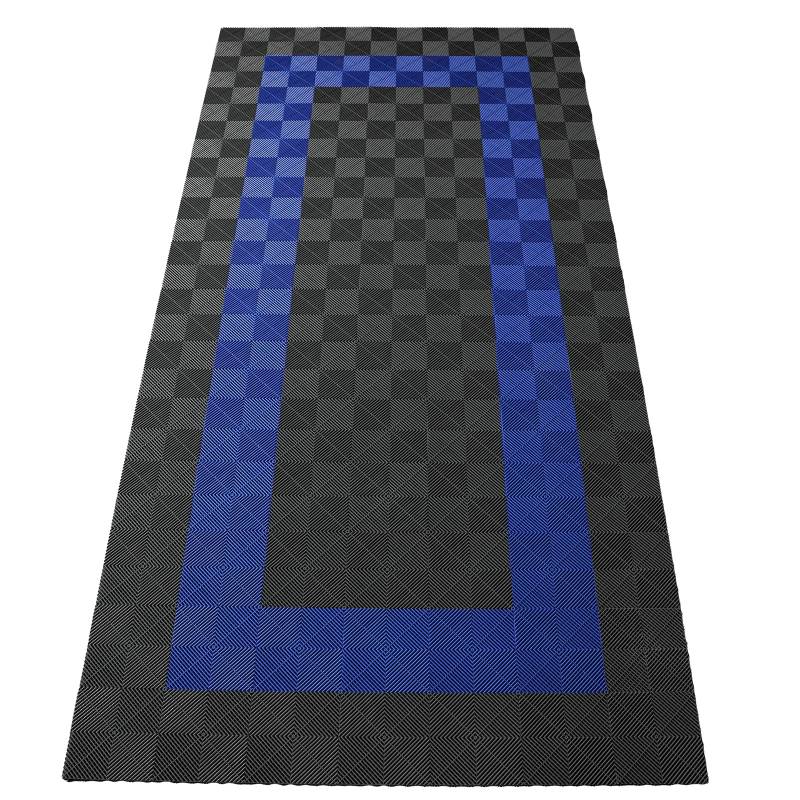 Tenzo-R Performance Bodenfliesen Garagenboden Floor 2,8mx5,6m Grau Blau Set3 von RAMROXX