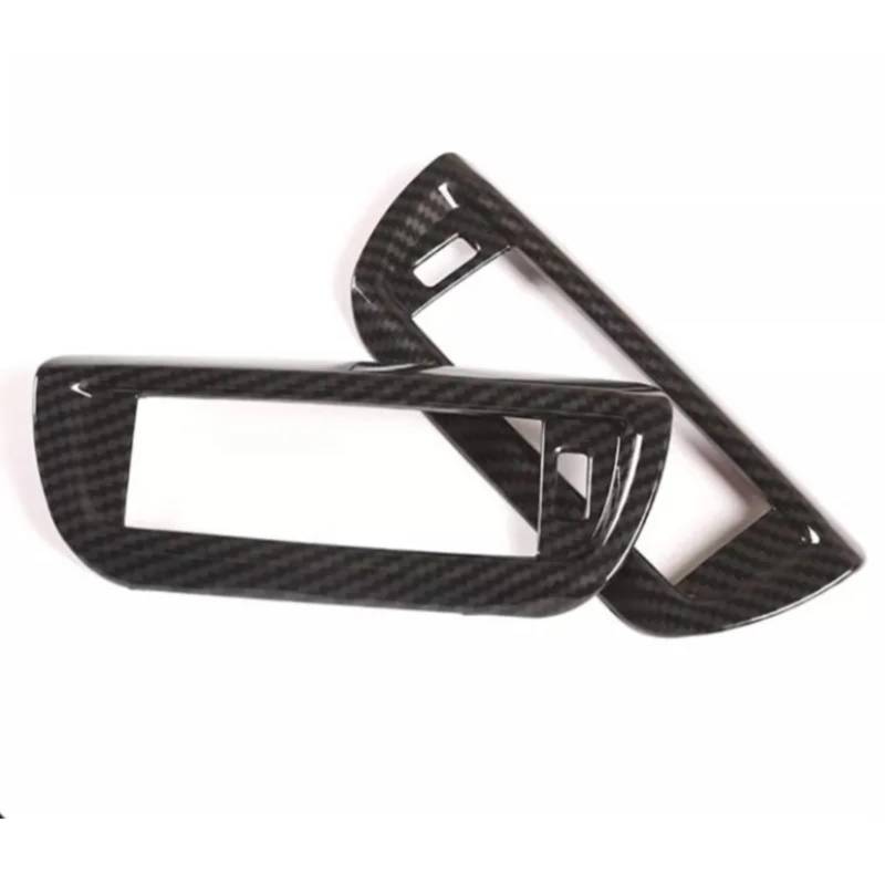 Auto Air Conditioning Outlet Cover Kompatibel Mit Für 7 Series F01 F02 2009 2010 2011 2012 2013 2014 Auto-Innenraum-B-Säulen-Klimaanlagenauslass-Entlüftungsverkleidungs-Abdeckungsaufkleber(Carbon fib von RAQXOLPB