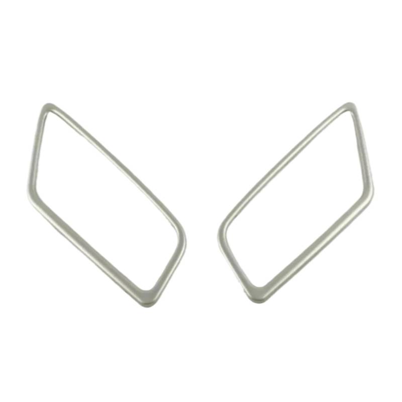 Auto Air Conditioning Outlet Cover Kompatibel Mit Geely Für Proton X70 2017 2018 2019, Auto-Luftauslassverkleidung, Armaturenbrett, Luftauslass-Entlüftungsabdeckung, Zierrahmen, Aufkleber(STAINLESS S von RAQXOLPB
