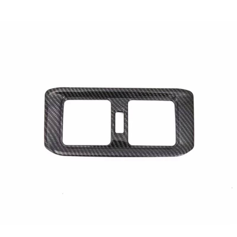 Auto Air Conditioning Outlet Cover Kompatibel Mit Toyota Für RAV4 XA50 2019 2020 2021 2022 2023 2024 Auto-Heckklimaanlage-Entlüftungsauslass-Blenden-Abdeckungsaufkleber-Zubehör(Carbon Fiber) von RAQXOLPB