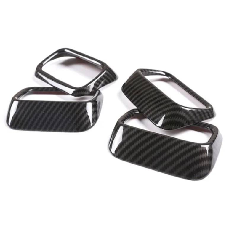 RAQXOLPB Auto Air Conditioning Outlet Cover Kompatibel Mit Benz Für GLS Class X167 GLS450 2020 2021 2022 2023 2024 Auto-Zentralklimaanlagen-Entlüftungsauslass-Zieraufkleber(Carbon Fiber Style) von RAQXOLPB
