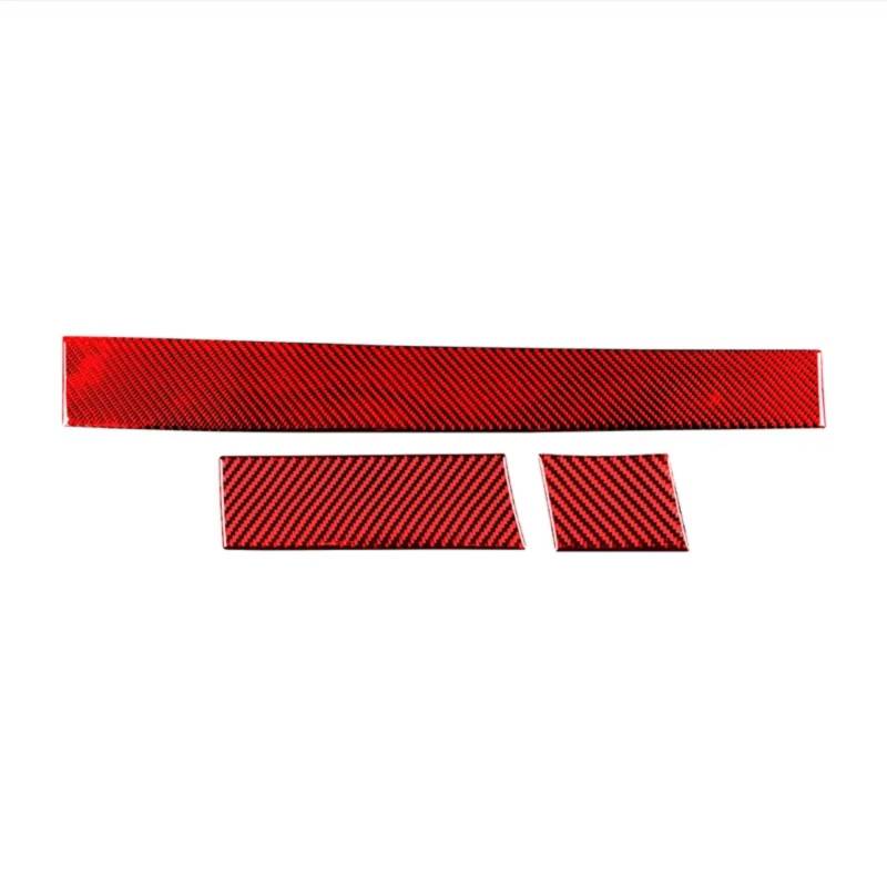 RAQXOLPB Auto Air Conditioning Outlet Cover Kompatibel Mit Für 5 Series E60 2004 2005 2006 2007 2008 2009 2010 Auto-Armaturenbrett-Panel-Dekoration, Verkleidungsaufkleber(Red) von RAQXOLPB