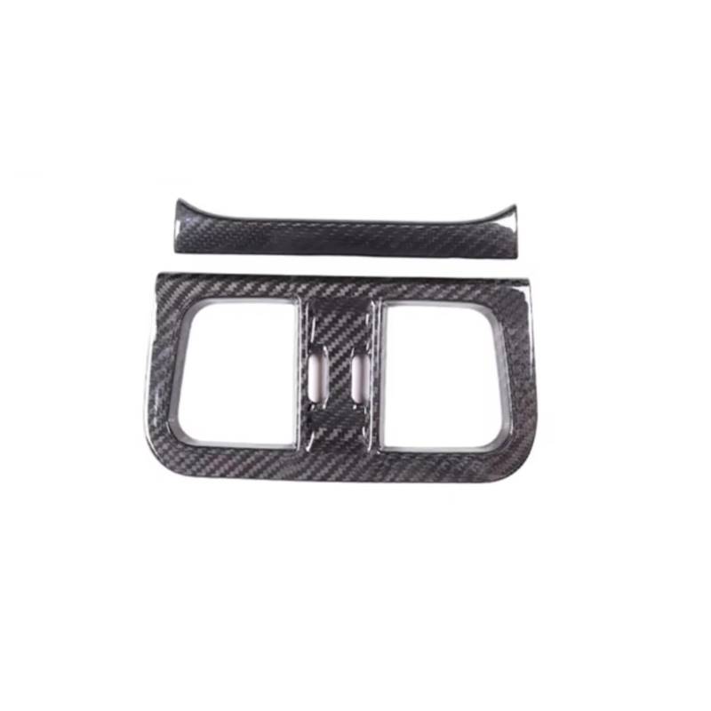 RAQXOLPB Auto Air Conditioning Outlet Cover Kompatibel Mit Maserati Für Grecale 2022 2023 2024, Auto-Hinterluftauslass-Entlüftungsrahmen, Dekoration, Auto-Innenzubehör(Black) von RAQXOLPB