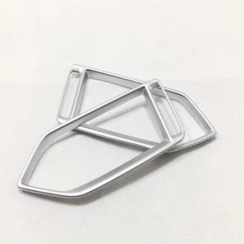 RAQXOLPB Auto Air Conditioning Outlet Cover Kompatibel Mit Mazda Für Cx-8 2017 2018 2019. Auto-Styling-Zubehör, Armaturenbrett-Mittellüftungsauslass-Abdeckungsverkleidung(Side Silver) von RAQXOLPB