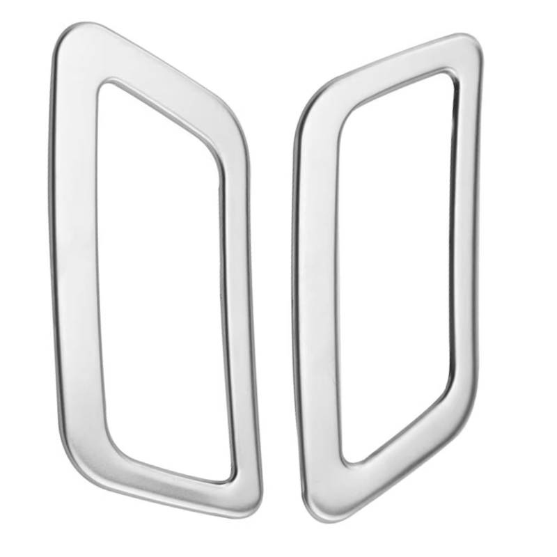 RAQXOLPB Auto Air Conditioning Outlet Cover Kompatibel Mit Nissan Für Xtrail T32 2014 2015 2016 2017 2018 2019 2020 2021 Auto Front Klimaanlage Outlet Vent Aufkleber Abdeckung Trim(Stainless Steel) von RAQXOLPB