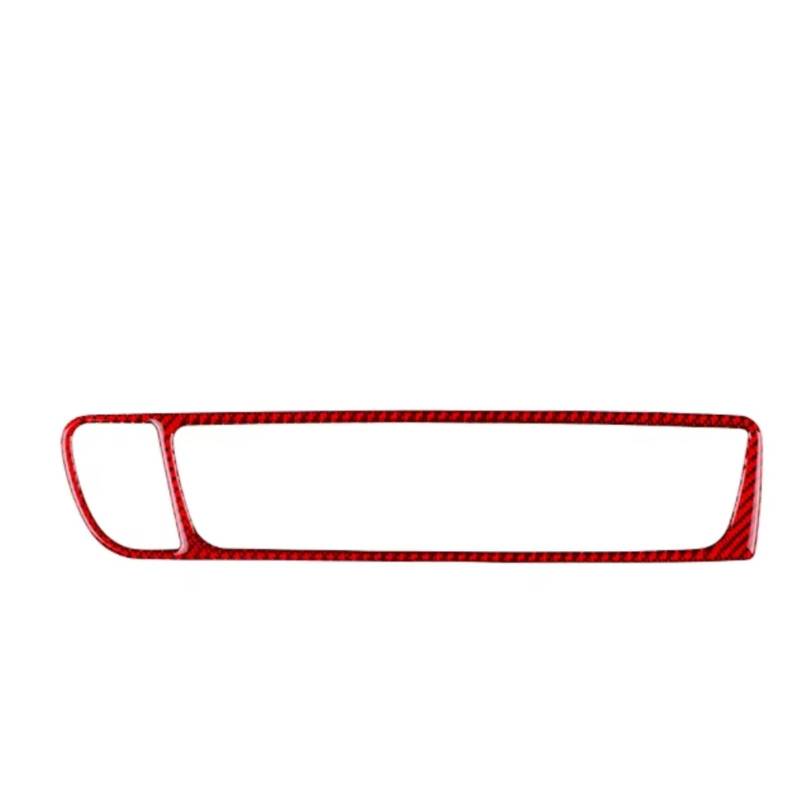 RAQXOLPB Auto Air Conditioning Outlet Cover Kompatibel Mit Q5 2009 2010 2011 2012 2013 2014 2015 2016 Auto-Luftauslass-Verkleidung, Mittelkonsole, Luftauslass-Aufkleber, Verkleidungszubehör(LHD Red) von RAQXOLPB