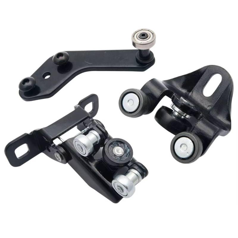 RAQXOLPB Gleitrolle Auto Schiebetürrolle Kompatibel Mit Ford Für Transit Für MK6 Für MK7 2000–2014, Seitliche Schiebetürrolle Oben, Mitte Unten, Führung, Autotür-Riemenscheiben-Zubehör von RAQXOLPB