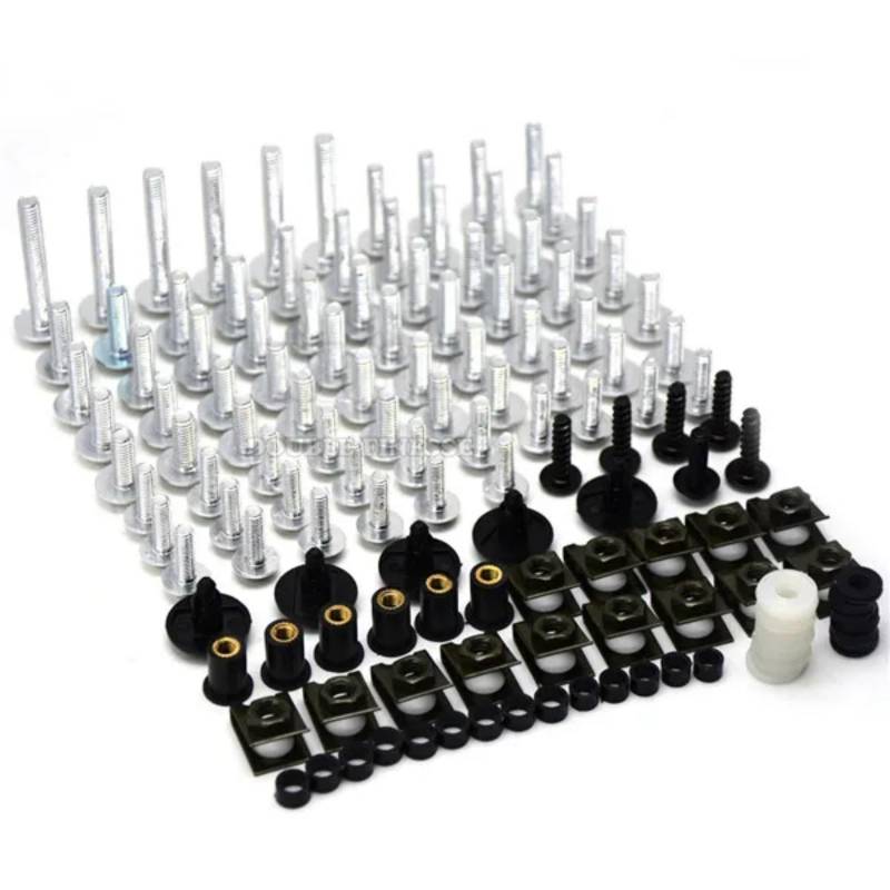 RAQXOLPB Kompatibel Mit K1300gt Für G650 Für K1200r Für Hp2 Motorradverkleidungs-Karosserieschrauben Turmschraube Federmuttern Karosserieschrauben Motorräder Bolzen Clip(Silver) von RAQXOLPB