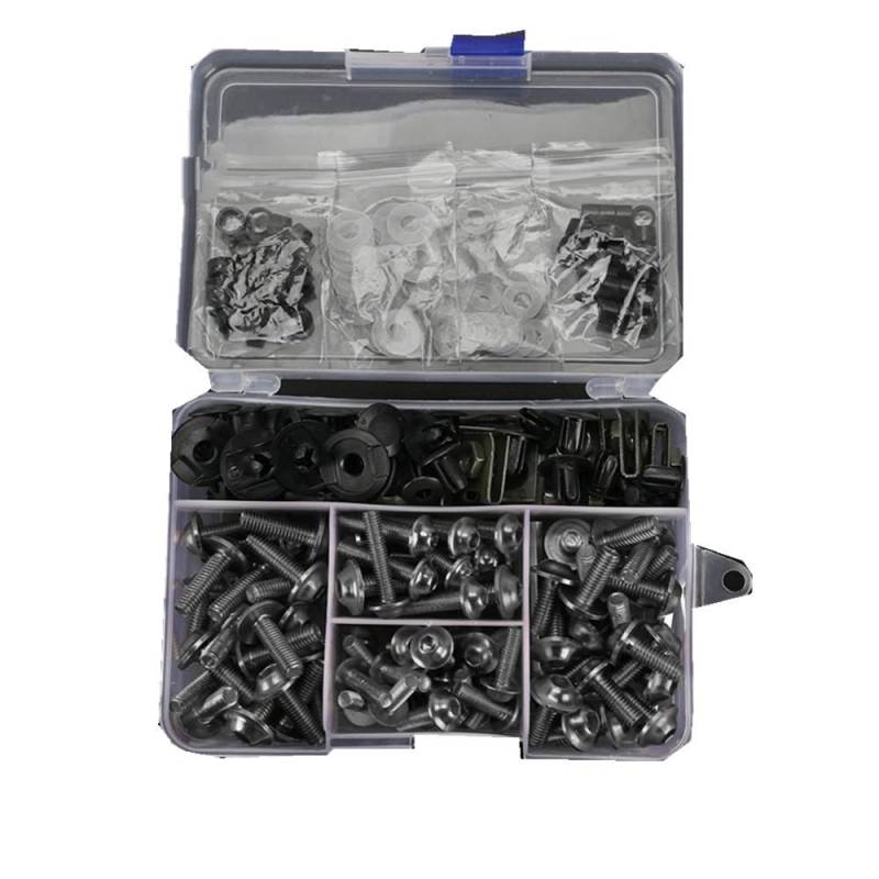 RAQXOLPB Kompatibel Mit Yamaha Für Xtz690 Für Tenere Xtz 700 Verkleidungsschrauben Schrauben Mutter Farbe Befestigungsschraube Mutter Clip Set Motorrad Schraubensatz Motorräder Bolzen Clip(Gray) von RAQXOLPB