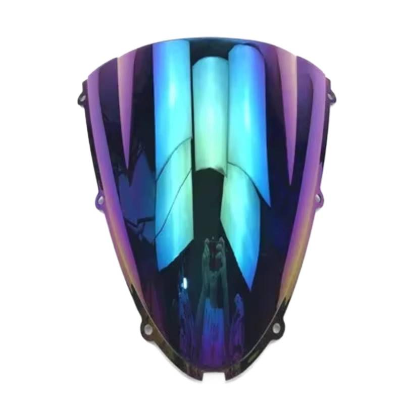 RAQXOLPB Scheinwerfer Windabweiser Kompatibel Mit Für Ninja 636 Für ZX6R 2005 2006 2007 2008 Für Ninja Für ZX10R 2006 2007 Motorräder Windschutzscheibe Windschutz Bildschirm(Iridium) von RAQXOLPB