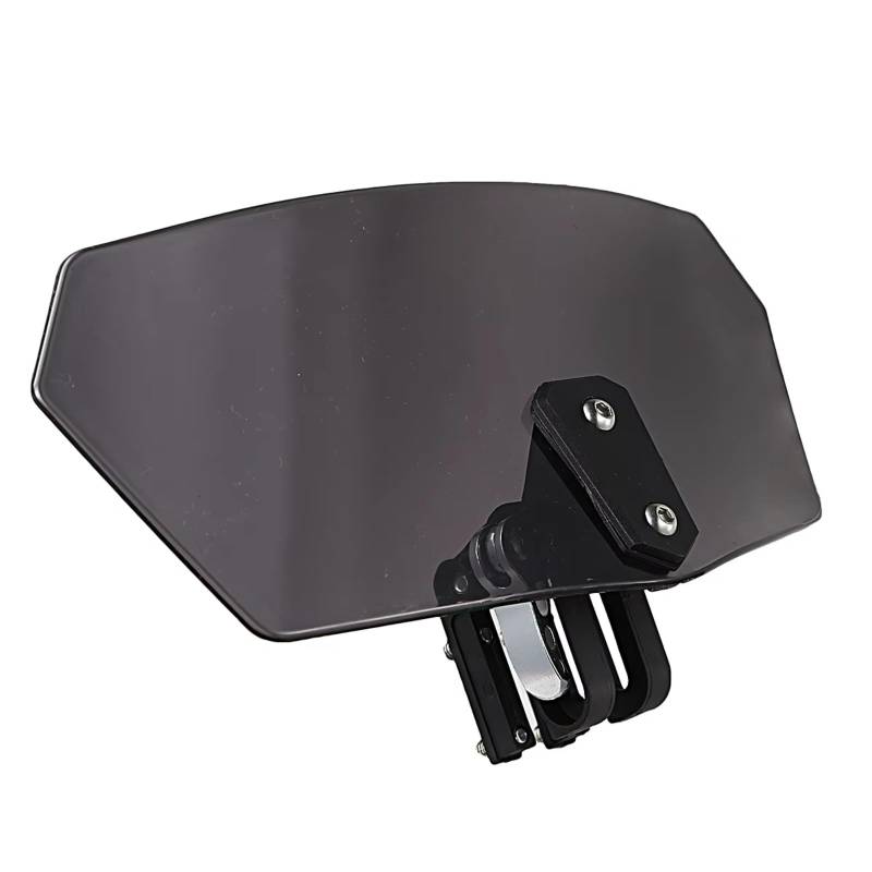 RAQXOLPB Scheinwerfer Windabweiser Universal 1X Motorrad Rauch Windschutz Windabweiser Windschutzscheibe Styling Decoratio Zubehör von RAQXOLPB