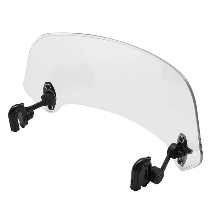 RAQXOLPB Scheinwerfer Windabweiser Universal Motorrad Windschutzscheibe Verlängerung Einstellbare Spoiler Clamp-Auf Windschutzscheibe Deflektor Zubehör von RAQXOLPB