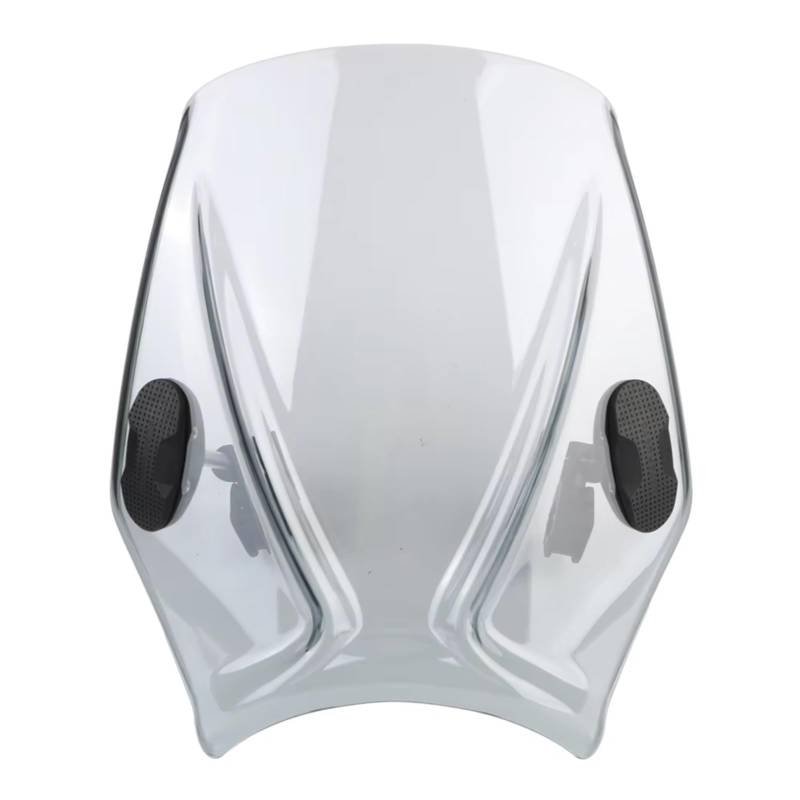 RAQXOLPB Scheinwerfer Windabweiser Windschutzscheibe Spoiler Motorrad Windschutzscheibe Universal Für Street Bike Styling Decoratio Zubehör(Light Gray) von RAQXOLPB