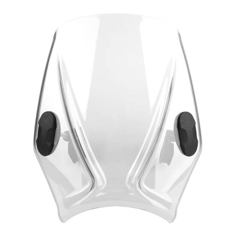 RAQXOLPB Scheinwerfer Windabweiser Windschutzscheibe Spoiler Motorrad Windschutzscheibe Universal Für Street Bike Styling Decoratio Zubehör(Transparent) von RAQXOLPB