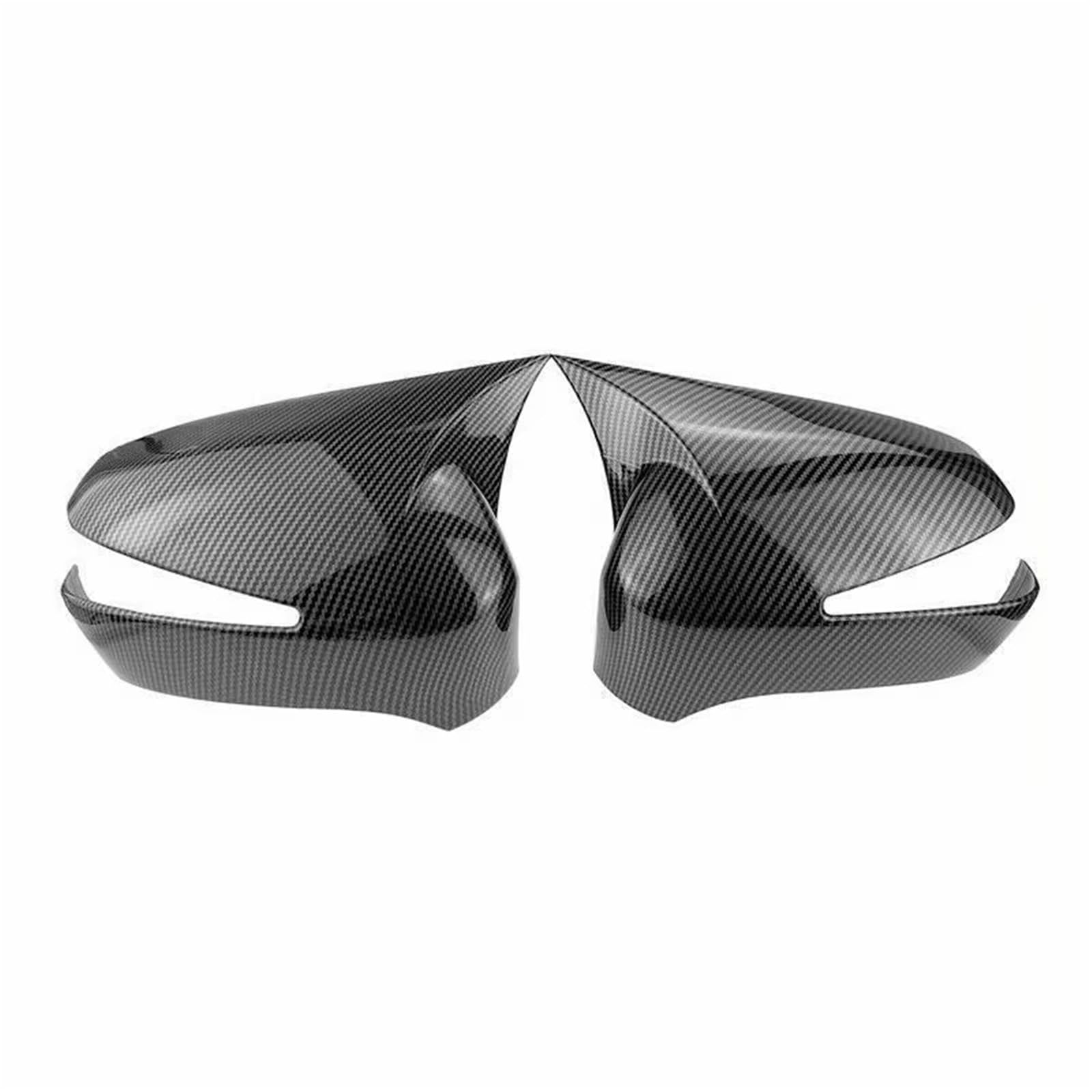 RAQXOLPB Seitenspiegel Regenschutz Kompatibel Mit Civic 8. 2005-2011 Auto-Rückspiegel-Abdeckkappe, Aufkleber, Tür-Rückspiegelverkleidung, Karbonfaser-Optik, Schwarz(Carbon Fiber) von RAQXOLPB