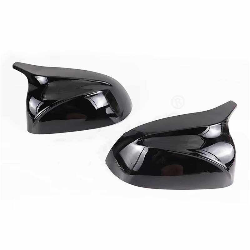 RAQXOLPB Seitenspiegel Regenschutz Kompatibel Mit Für X7 G07 2019 2020 2021 2022 2023 M Style Schwarz Rückspiegelabdeckung X3M Look(Bright Black) von RAQXOLPB