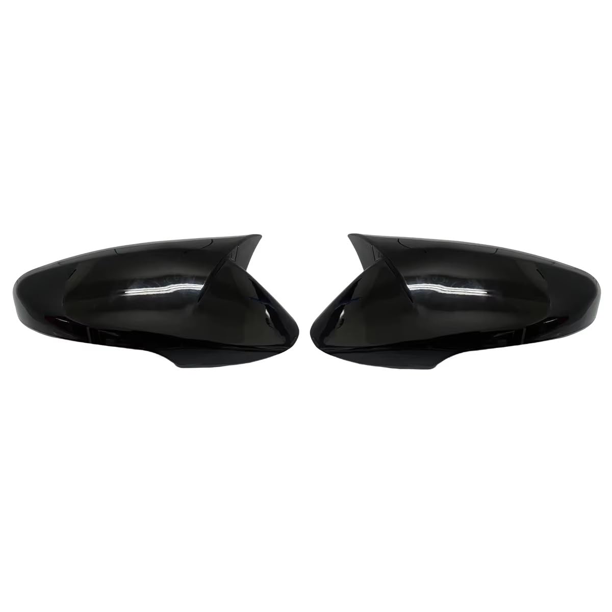 RAQXOLPB Seitenspiegel Regenschutz Kompatibel Mit Hyundai Für Accent Für Solaris 2012–2013 2014 2015 2016 2017. 2 X Seitenspiegel-Abdeckkappen(Bright Black,Without Light Trough) von RAQXOLPB