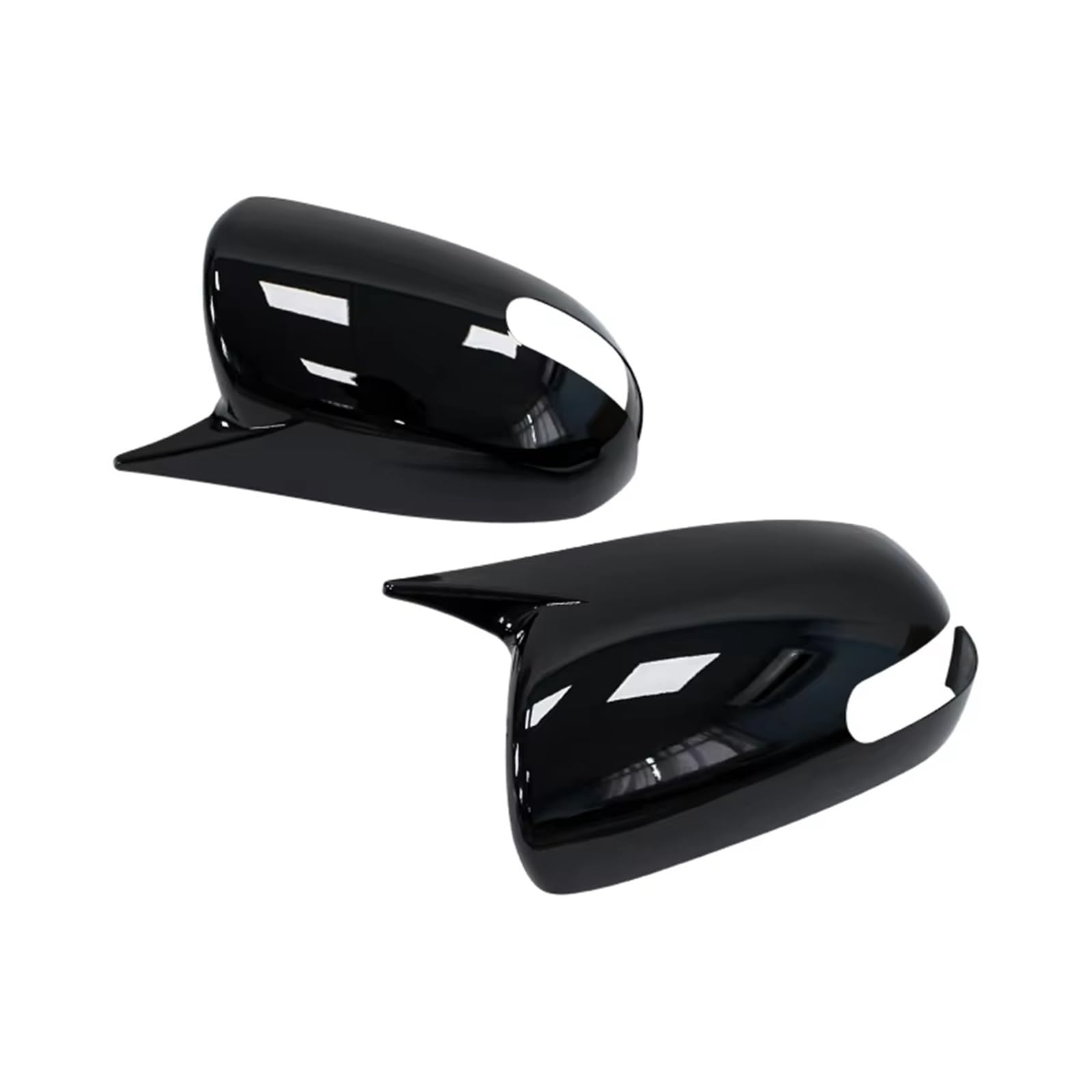 RAQXOLPB Seitenspiegel Regenschutz Kompatibel Mit K&ia Für Cerato 2009–2011, Auto-Ersatz, Rückspiegel-Abdeckkappe, Außenaufkleber, Türgehäuse-Verkleidung(Bright Black) von RAQXOLPB